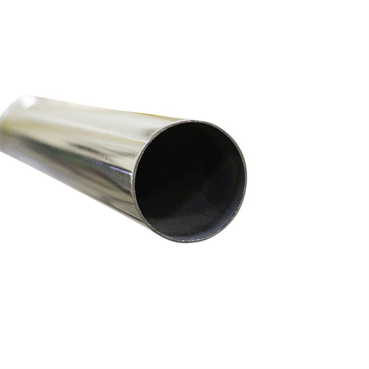 Polished Stainless Steel Round Tubing, 20' T3970