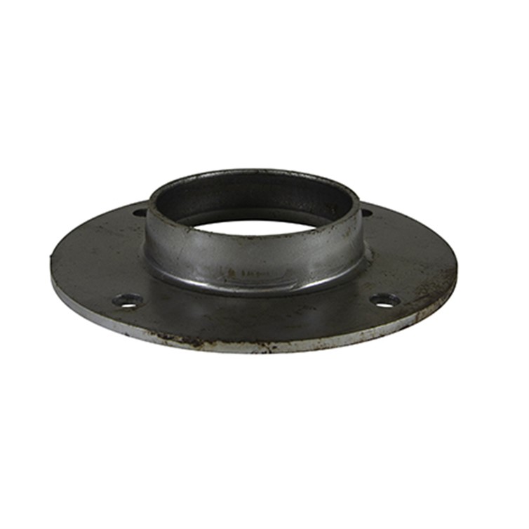 Extra Heavy Steel Flat Base Flange with 4 Mounting Holes for 2-1/2" Pipe 1683