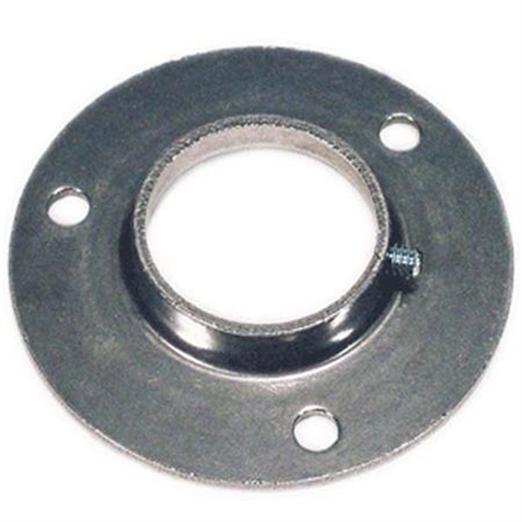 Flat Base Flange, Steel, For 1.90" Diam, Surface Mnt, Galv G638A