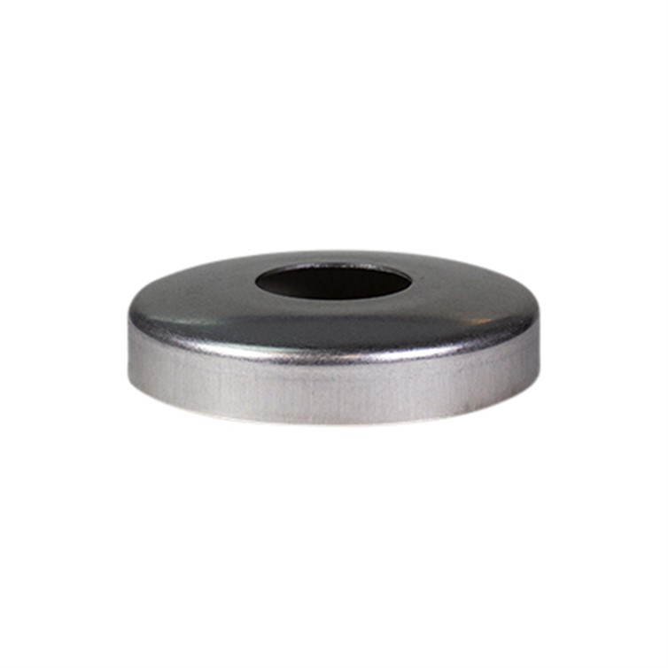Cover Flange, Stainless Steel, 4.50" Dia, 1-1/4" Pipe, Holes, Snap-On, Mill 2067.316