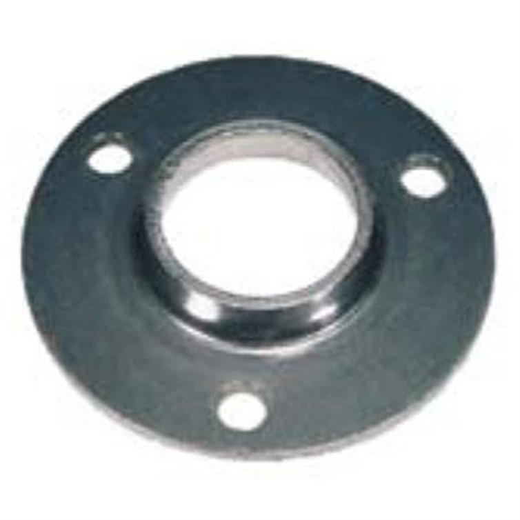 Extra Heavy Steel Flat Base Flange with 3 Mounting Holes for 1" Pipe 1602