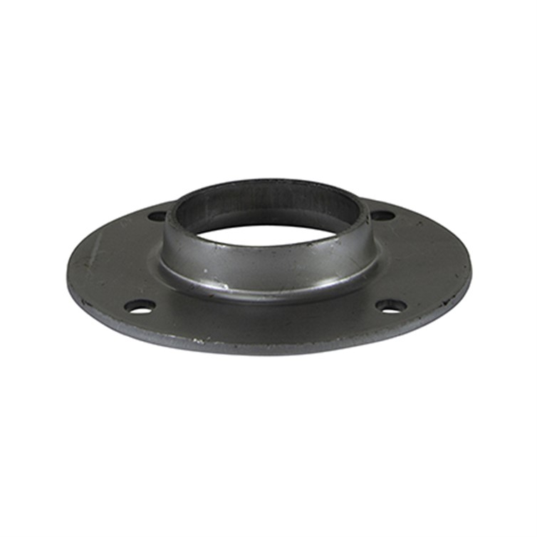 Plain Steel Flat Base Flange with 4 Mounting Holes for 1-1/2" Pipe 636