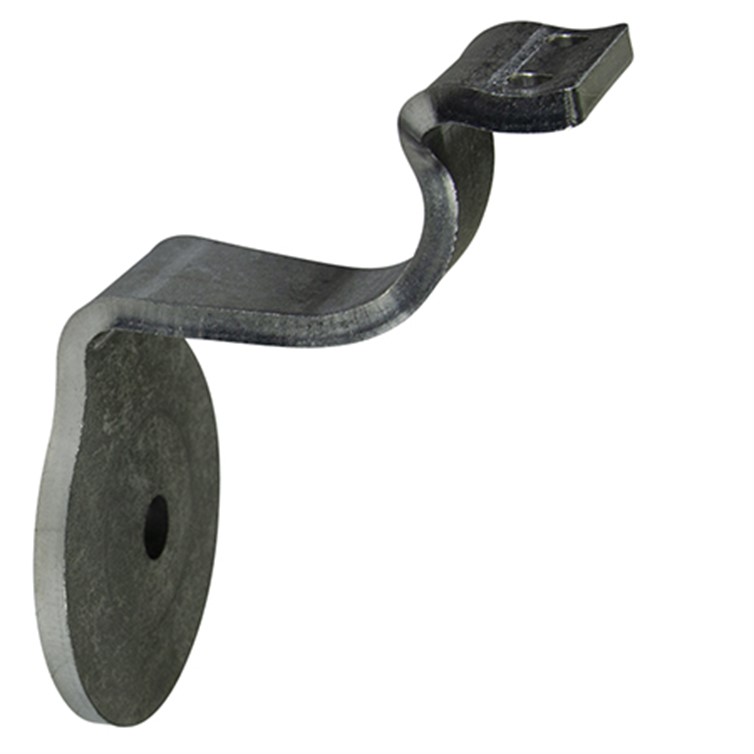 Steel 1/4" Universal Saddle Wall Mount Handrail Bracket with One Mounting Hole 13251R