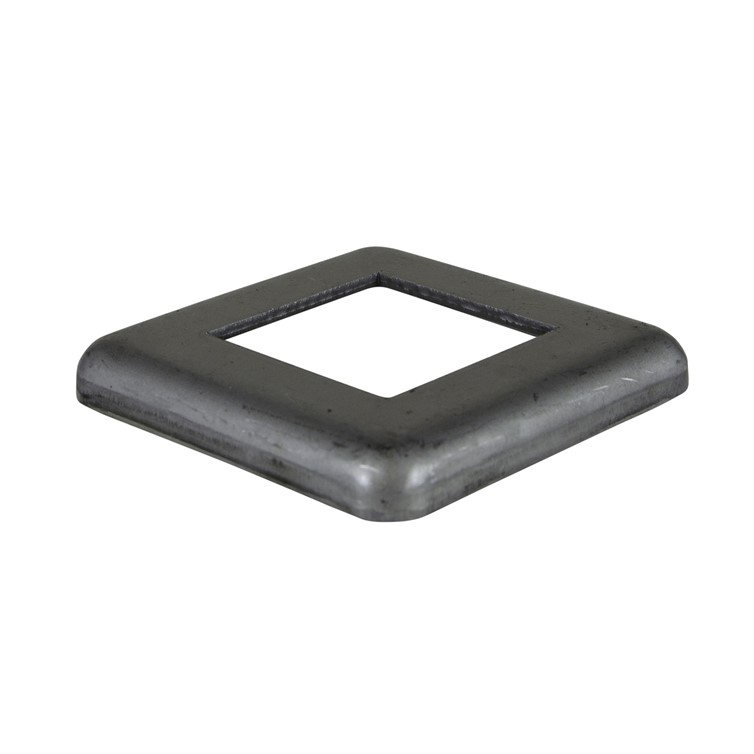 Steel Flush Base for 2" Square Tube with 3.75" Square Base 8729