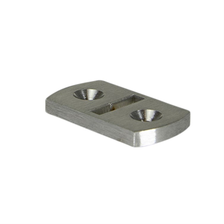 Ultra-tec® Brushed Stainless Steel Mounting Plate for 1/4" x 1" Cable Brace CRFLPCBS.4