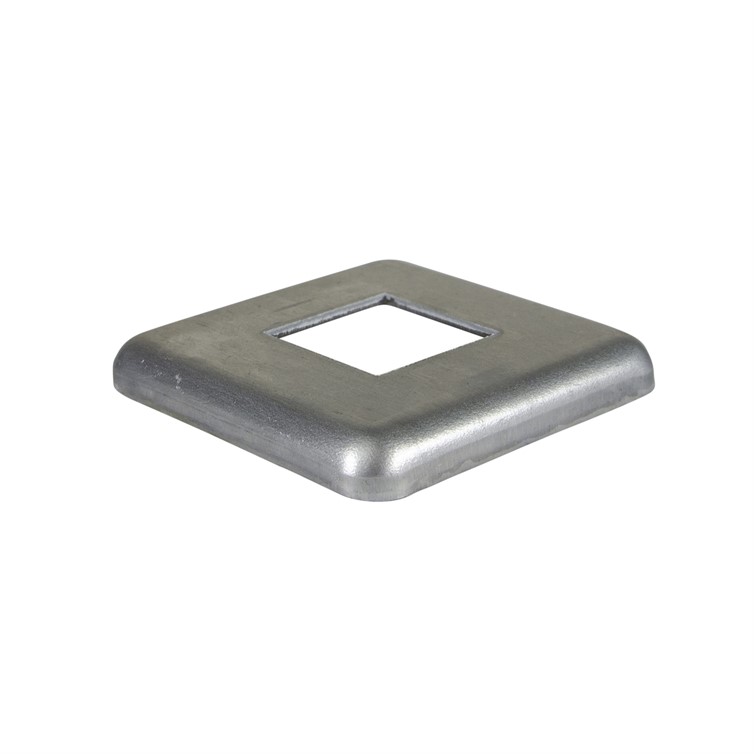 Aluminum Flush Base for 1.50" Square Tube with 3.75" Square Base 8792