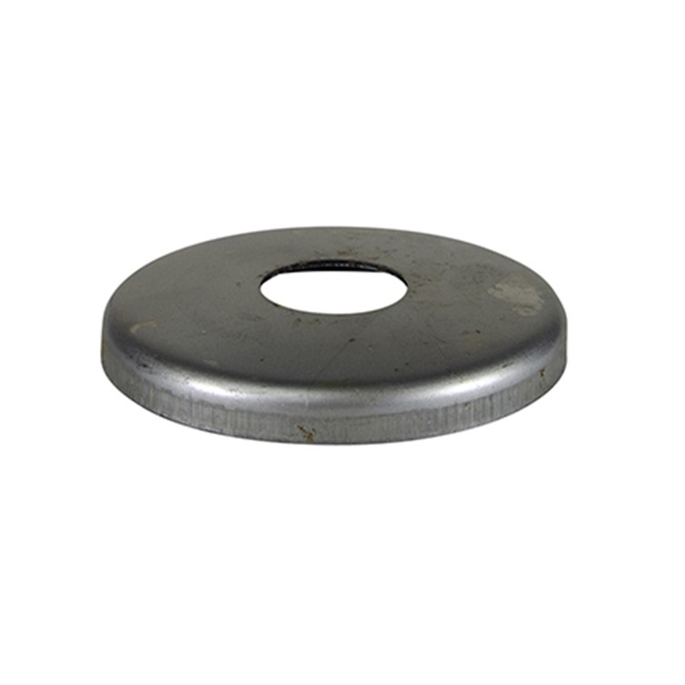 Cover Flange, Steel, 3.25" Diam, 1.00" Diam, Snap-On, Mill Finish, Stamped 2051