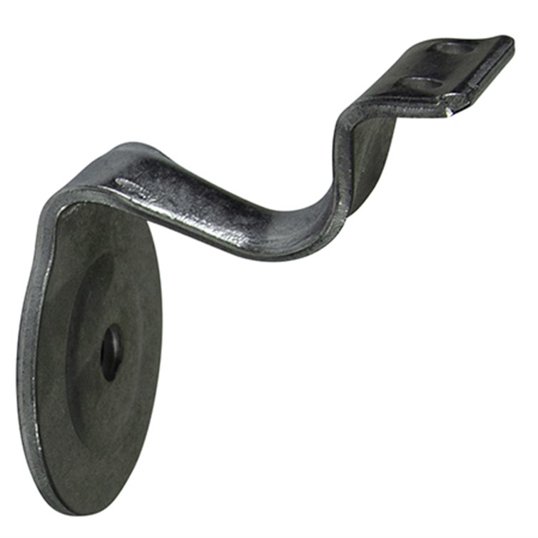 Steel Style B Wall Mount Handrail Bracket with One Mounting Hole, 3" Projection 3426