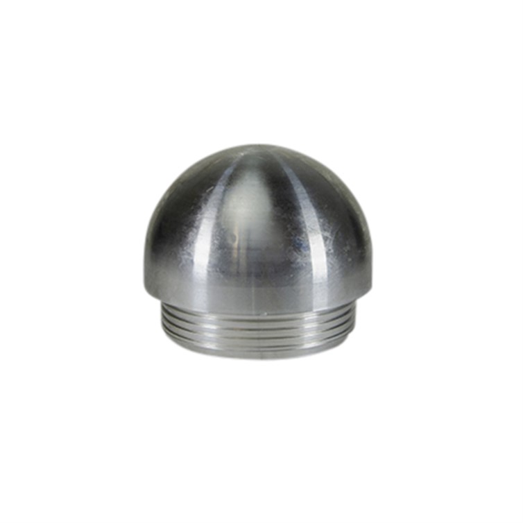Aluminum Domed Drive-On Type A End Cap for 2-1/2" Pipe 3290AM