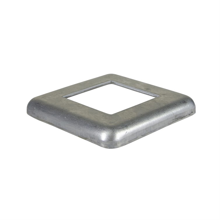 Aluminum Flush Base for 2" Square Tube with 3.75" Square Base 8799