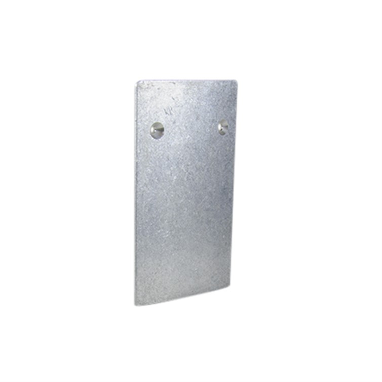 Aluminum End Cap, 2.50' by 4.25", with 2 Countersunk Holes GR2452EMH