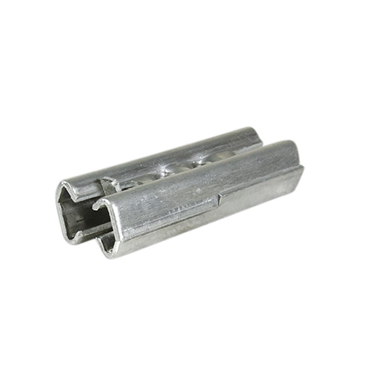 Aluminum Double Splice-Lock for 1.25" Schedule 40 Pipe or 1.66" Tube with .140" Wall, 3.75" Length 3355