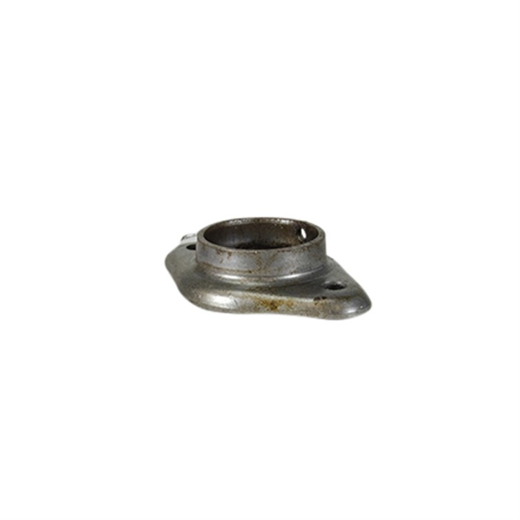 Steel Tapered Heavy Base Flange for 1.50" Pipe or 1.90" Tube with Two Mounting Holes and Set Screw 4918