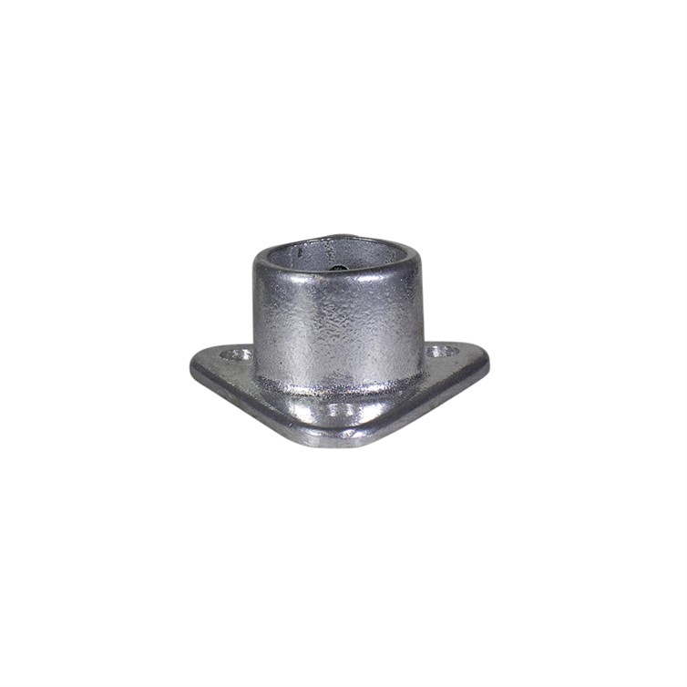 Aluminum Triangular Flange for 1.25" Pipe or 1.315" Tube with 2.50" by 1.50" Base SR40-7