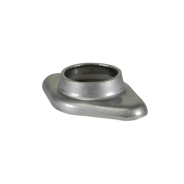 Stainless Steel Tapered Heavy Base Flange for 1.25" Pipe or 1.66" Tube with No Mounting Holes 4970