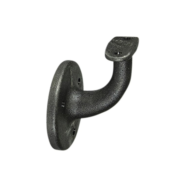 Ductile Iron Style U Wall Mount Handrail Bracket with Three Mounting Holes, 2-1/2" Projection 1705-2