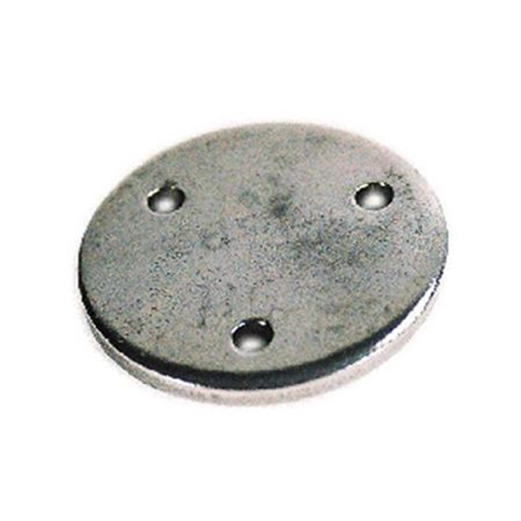 Aluminum Disk with 4.50" Diameter and 1/4" Thick with Three 5/16" Holes D247H