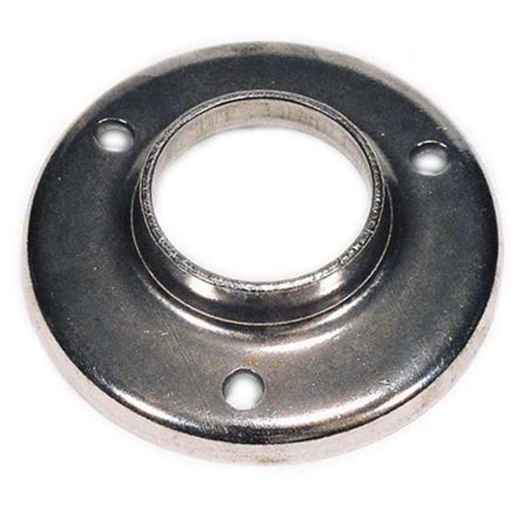 Heavy Base Flange, Steel, For 1.50" Diam, Surf Mnt, Mill Fin, W/Set Screw 1435AT