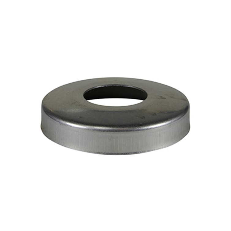 Cover Flange, Stainless Steel, 1-1/2" Pipe, Snap-On, Mill, Stamped 2077