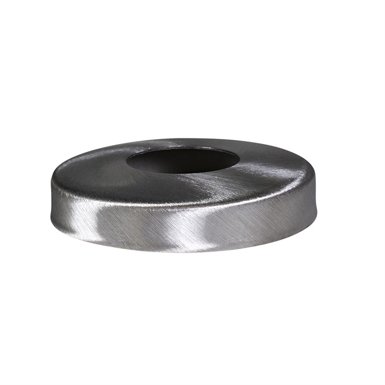 Cover Flange, Stainless Steel, 1-1/2" Pipe, Holes, Snap-On, Satin, Stamped 2077.316.4