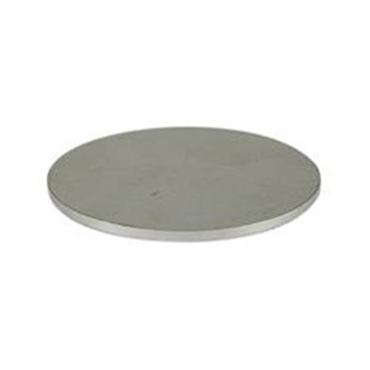 Disk, Stainless Steel, 4-1/2" Diam, 3/16" Thick, Mill Fin D245.316