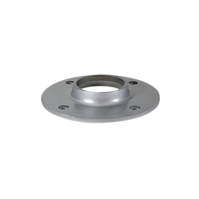 Flat Base Flange, Steel, For 1.50" Diam, Surface Mnt, Mill Fin 636T