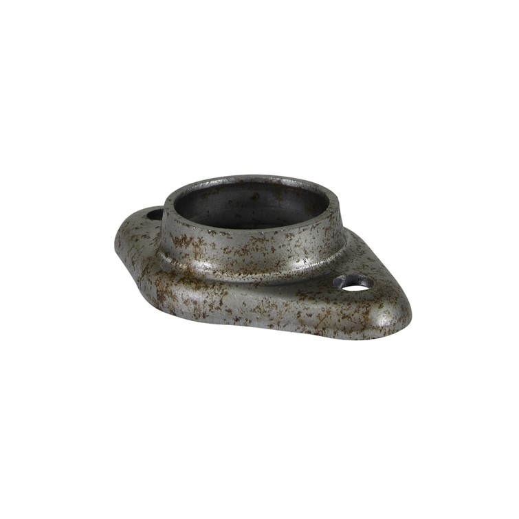 Steel Tapered Heavy Base Flange for 1.25" Pipe or 1.66" Tube with Two Mounting Holes 4911
