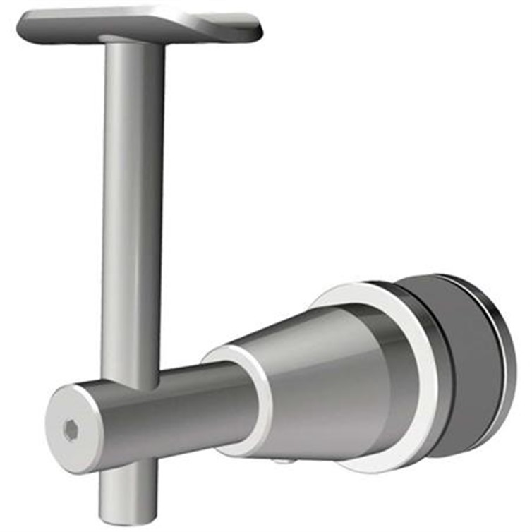 Adjustable Stainless Steel Glass Mount Handrail Bracket with 2-5/8" to 3-1/2" Projection GR3900