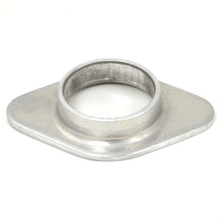 Aluminum Tapered Flat Base Flange for 2" Pipe or 2.375" Tube with No Mounting Holes 4850