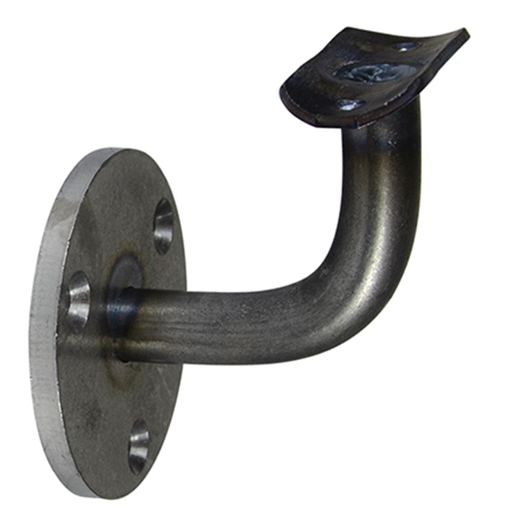 Steel Assembled Wall Mount Handrail Bar Bracket with Three Mounting Holes, 2-1/2" Projection RB14025