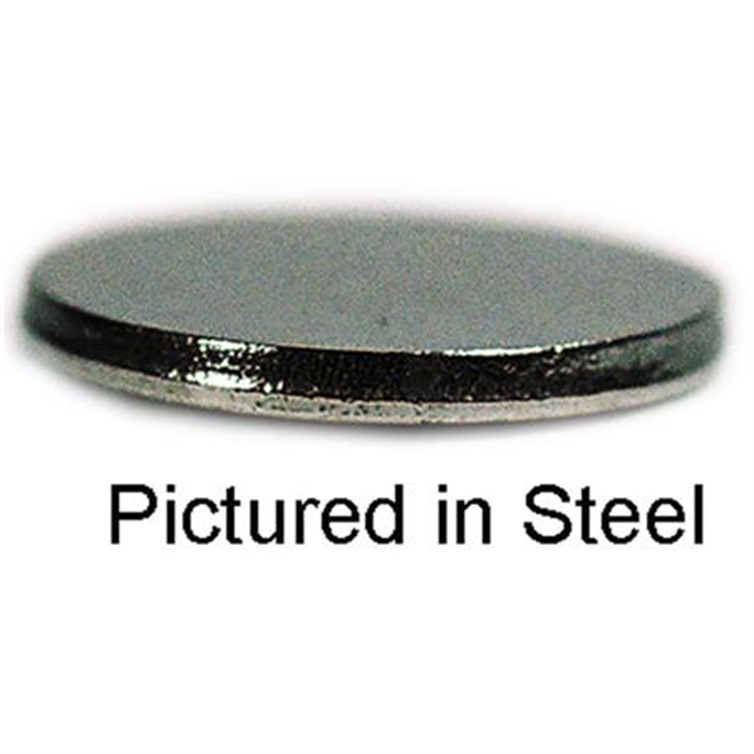 Stainless Steel Drive-On Flat Disk End Cap for 2.00" Tube with Specular Bright Finish D092E.7