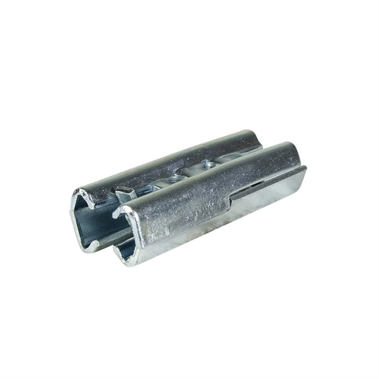 Plated Steel Double Splice-Lock for 1.25" Sch. 40 Pipe or 1.66" Tube with .140" Wall, 3.75" Length PL3354