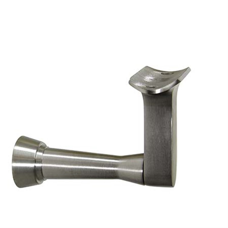 316 Satin Stainless Post Mount Handrail Bracket, 3-1/4" Projection MB3300P