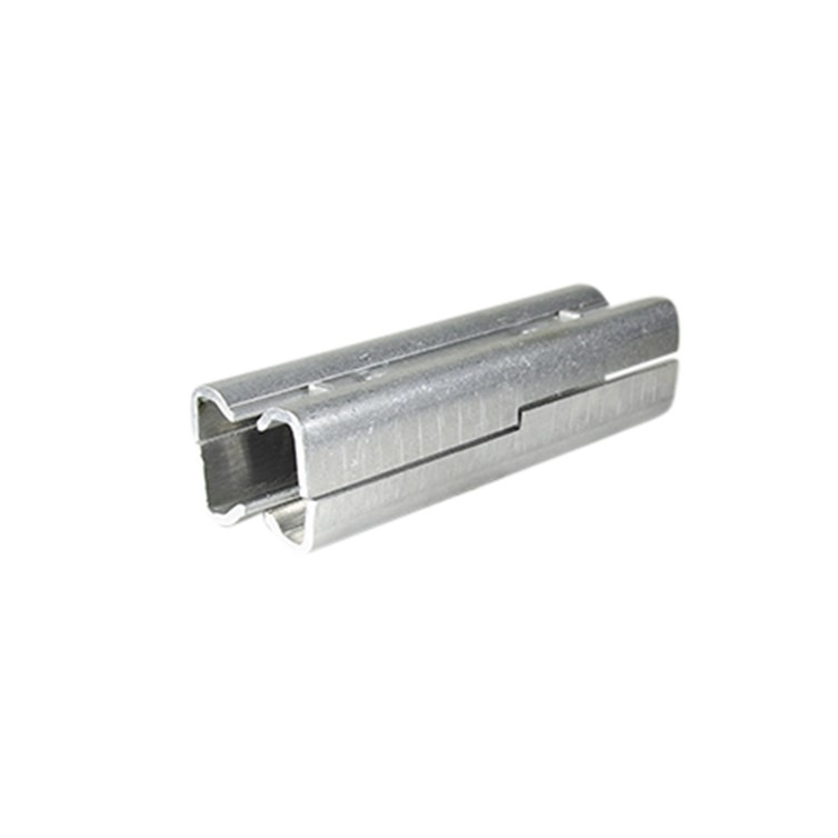 Aluminum Double Splice-Lock for 2" Schedule 40 Pipe or 2.375" Tube with .154" Wall, 6" Length 3377