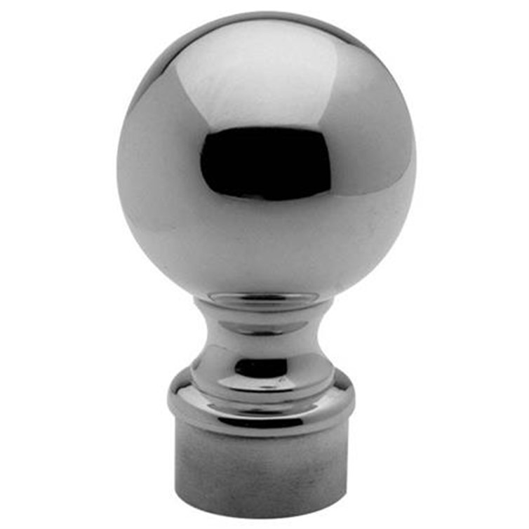 Satin Finish Stainless Steel Ball Style Finial, 1.50" 151564.4