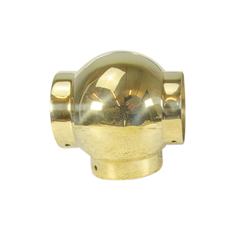 Brass Ball Style Tee, 2.00" 142005