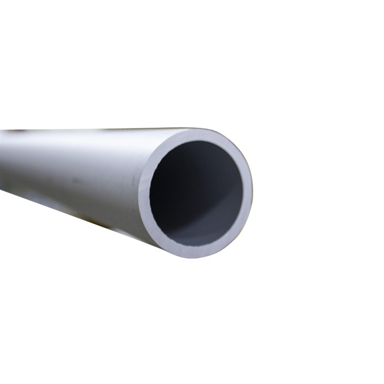 Clear Anodized Brushed Aluminum Pipe, 1.25" Pipe or 1.66" Outside Diameter, 20' Lengths P491