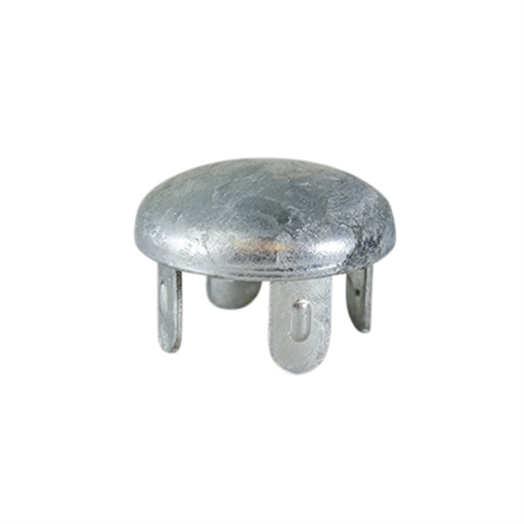 Galvanized Steel Domed Oval-Top Drive-On End Cap for Schedule 1-1/2" Pipe G3212-H
