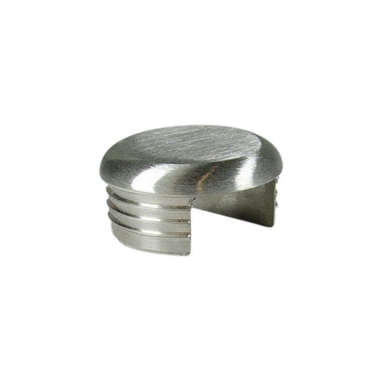Brushed Stainless Steel, Type 316, Drive-On End Cap for 1.50" Diameter Top Rail GR3152E.4