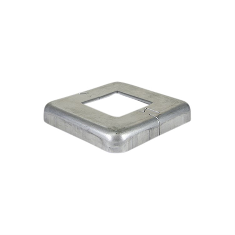 Aluminum Puzzle-Lock Flange for 2" Square Tube with 4" Square Base 26437