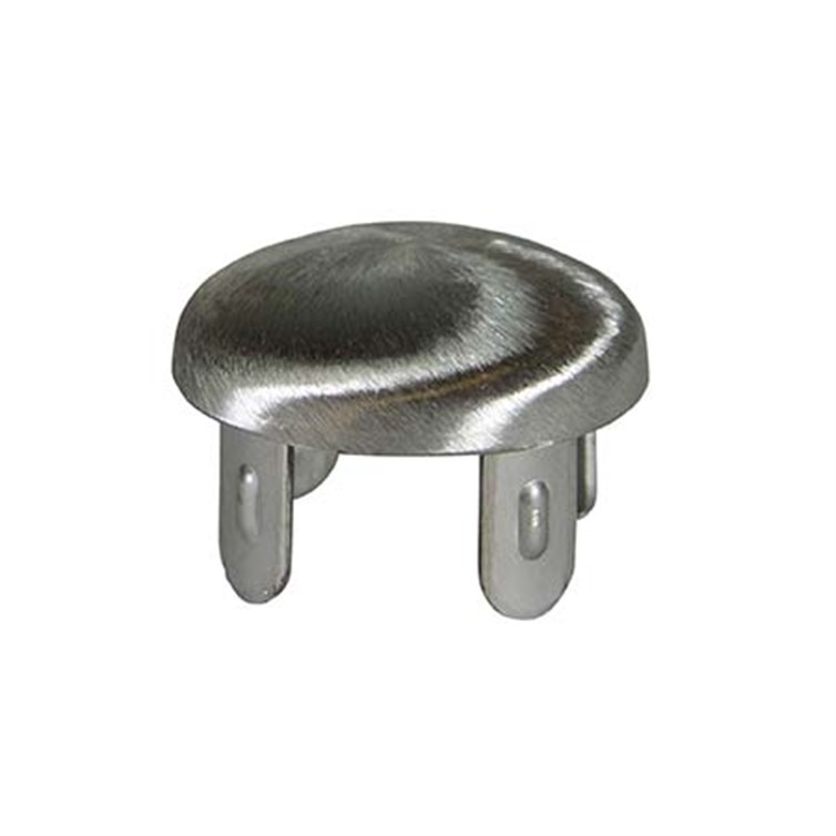 Stainless Steel Type H Oval Top Drive-On Cap for 1.50" Pipe, .145" Thickness 3212-SS