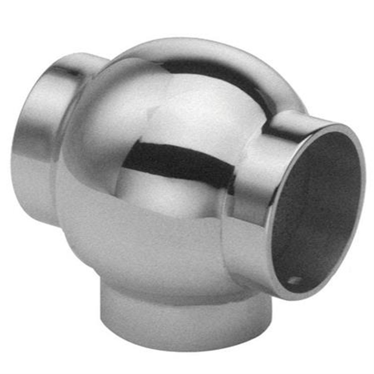 Polished Stainless Steel Ball Style Tee, 1.50" 151505