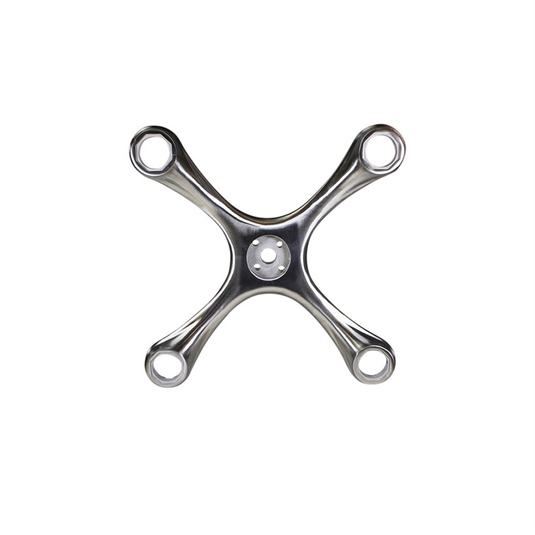 Brushed Stainless Steel Four Point Spider with 200mm Center to Center LXSM4000