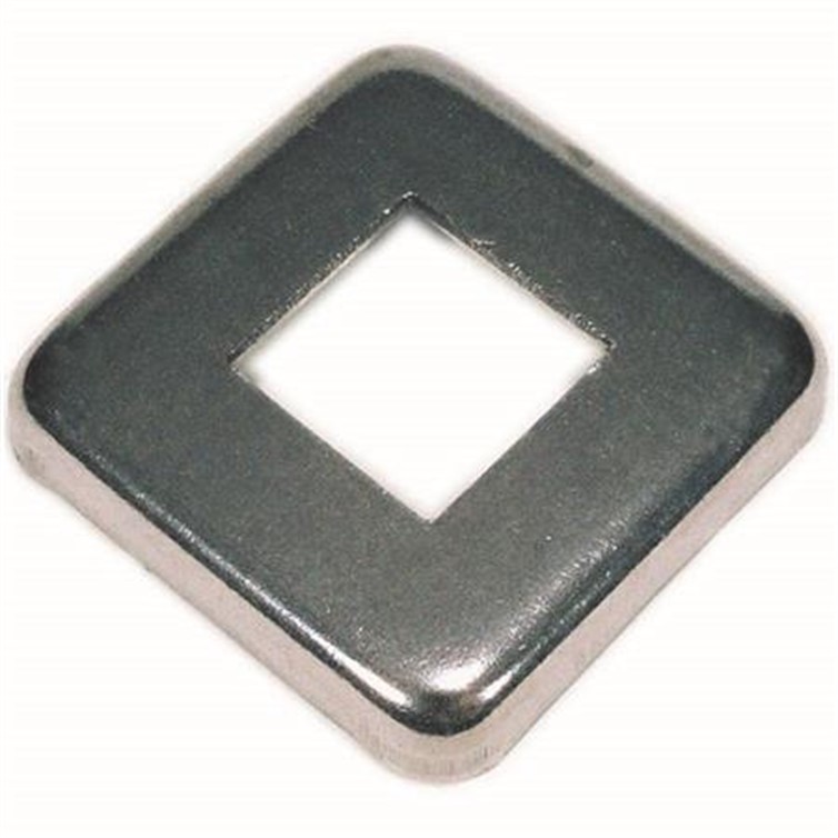 Steel Flush Base for 3/4" Square Tube with 3" Square Base 8701