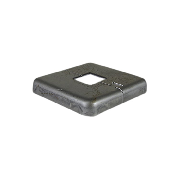Steel Puzzle-Lock Flange for 1.25" Square Tube with 4" Square Base 26431