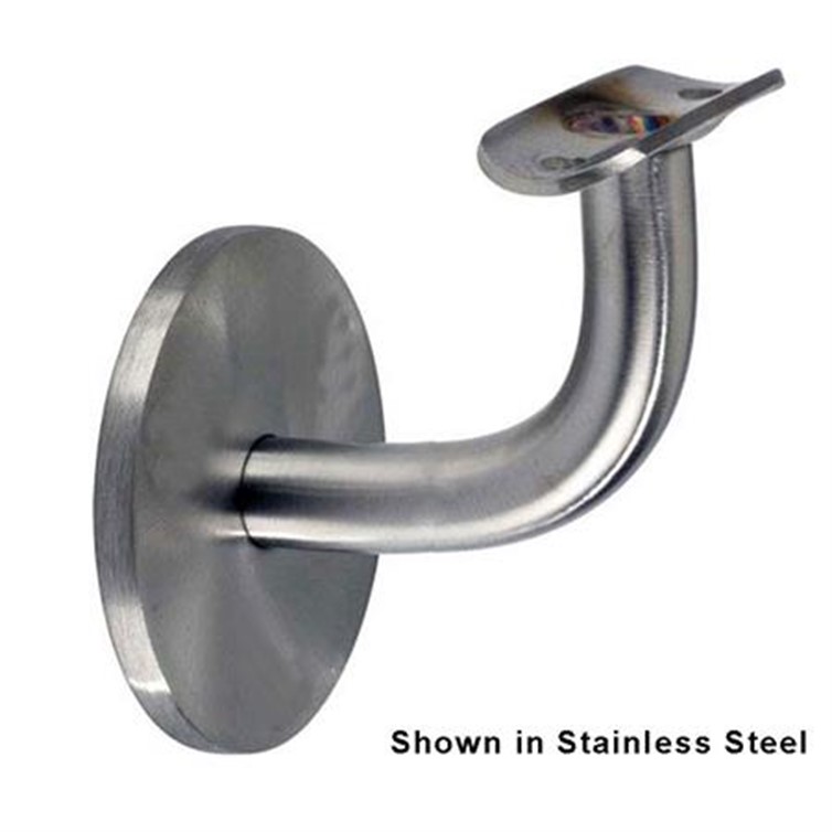 Steel Assembled Wall Mount Handrail Bar Bracket with One 3/8-16 Tapped Hole, 3-1/4" Projection RB14130