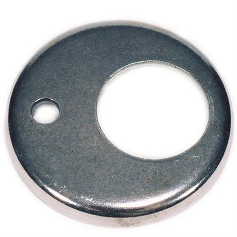 Steel Heavy Flush-Base Flange with 1 Offset Mounting Hole for 1.25" Dia Tube 2526RT