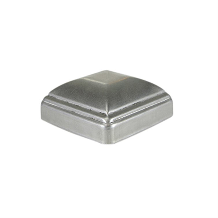 Stainless Steel Stamped Post Cap for 3.50" Square Tube 5115