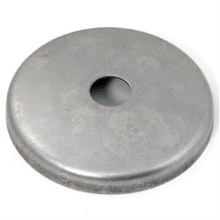 Cover Flange, Stainless Steel, .750" Diam, Holes, Snap-On, Satin, Stamped 2043.4