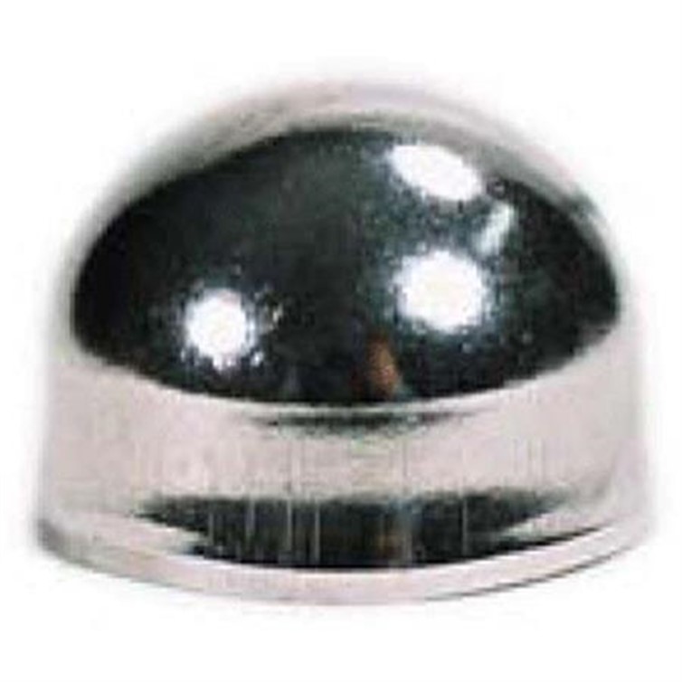Domed, End Cap, Stainless Steel, 1-1/2" Pipe, Weld-On, Satin 3260.316.4